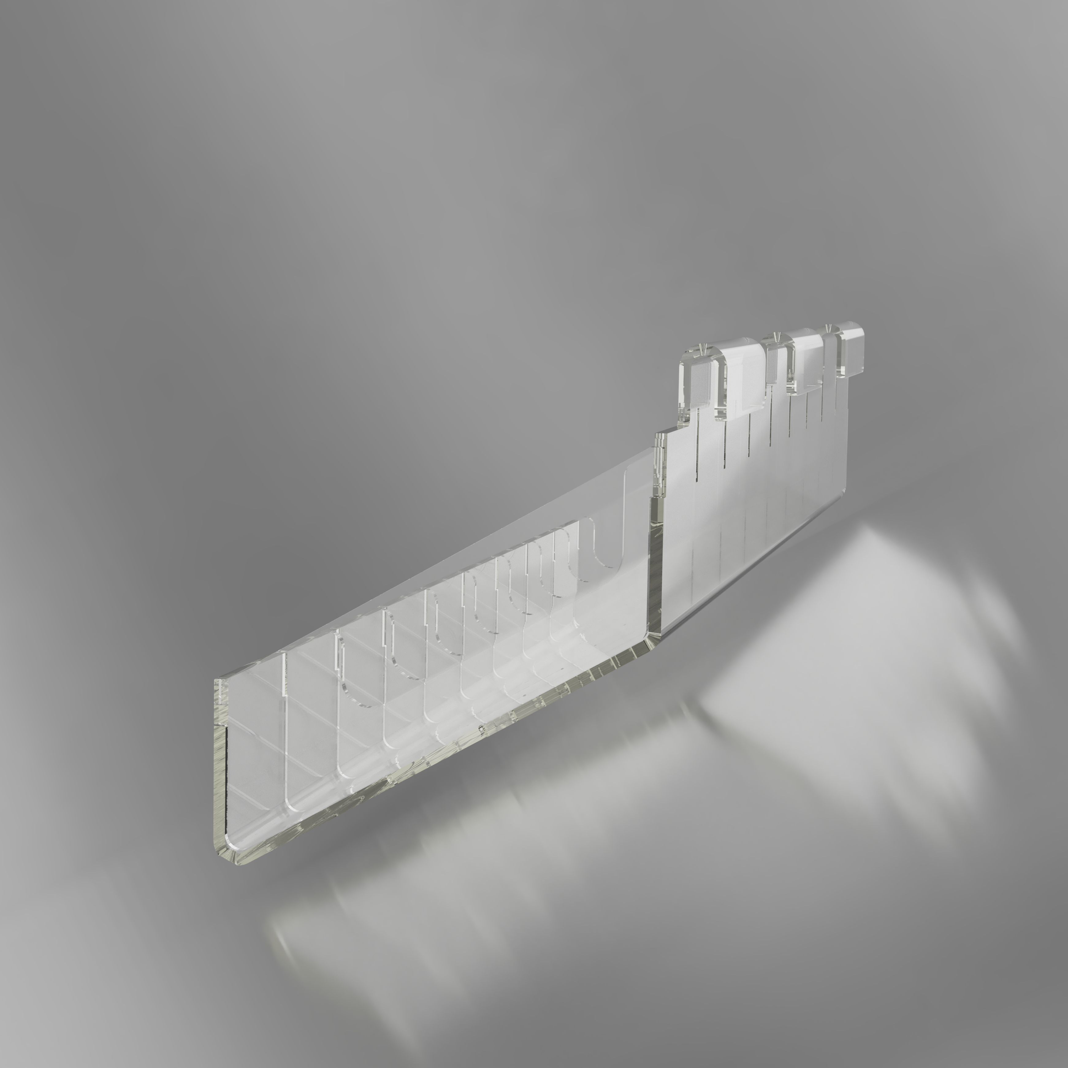 Piekaramais caurspīdīgs pildspalvu plaukts - Image 3